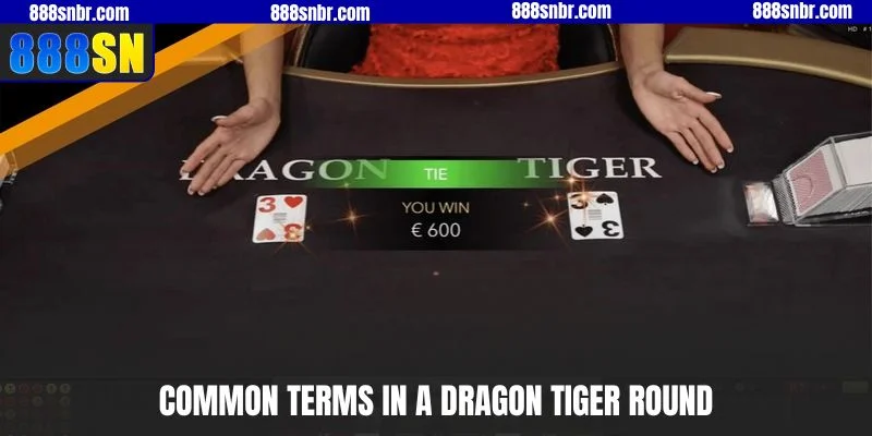 Common terms in a Dragon Tiger round