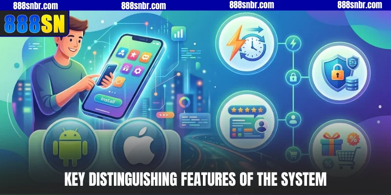 Key distinguishing features of the system