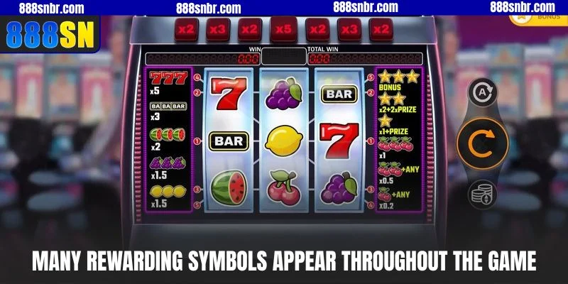 Many rewarding symbols appear throughout the game