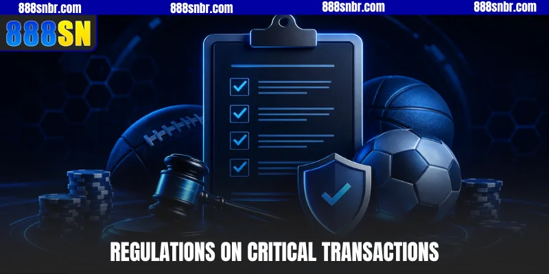 Regulations on critical transactions