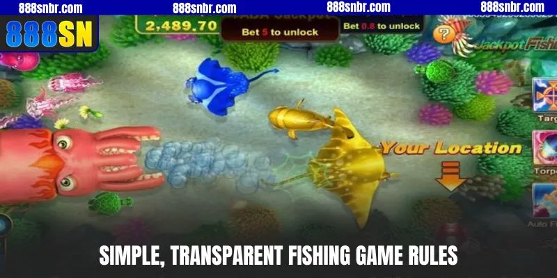 Simple, transparent fishing game rules