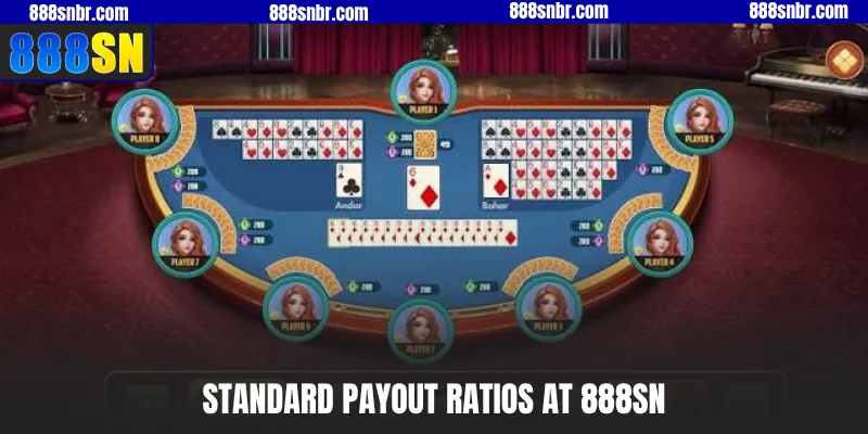 Standard payout ratios at 888SN
