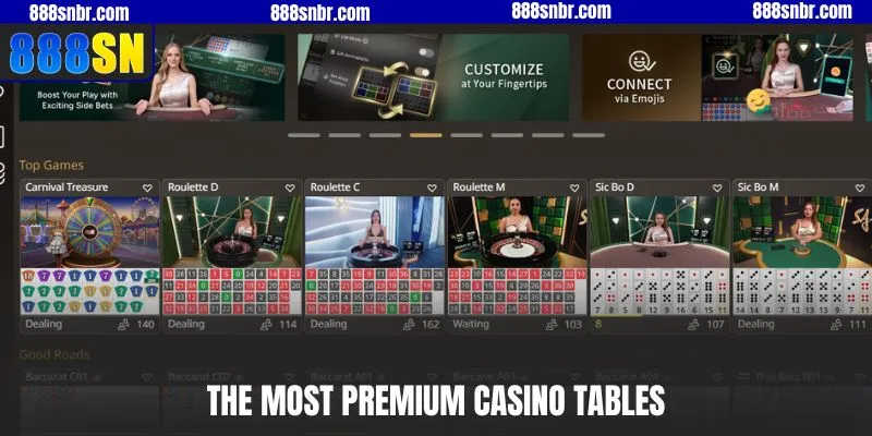 The most premium casino tables